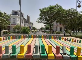 Flag of India at Central Park, Connaught Place