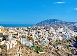 Cable car of Santorini