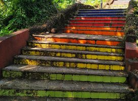 The Rainbow Stairs (colourful stairs)