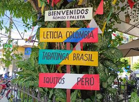 Placa conmemorativa tres fronteras