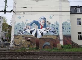 Mural art of Beethoven