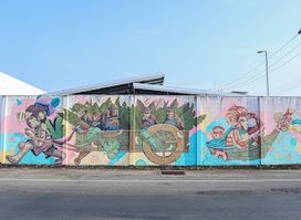 Krabi Street Art :Krabi Monkeys