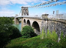 Menai Suspension Bridge.