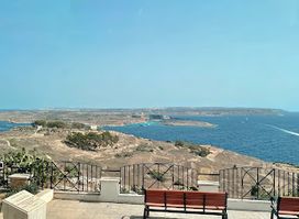 Panoramic view towards Comino Island