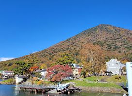 Lake Chūzenji Cruising Ship.Ship station Chūzenji.