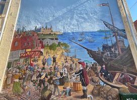 'The Middle Ages and the Sound Dues' mural