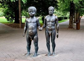 Sculpture "Father and Son"