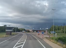 Ehemalige Grenze Estland-Lettland