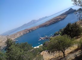 Aufgang zur Akropolis von Lindos