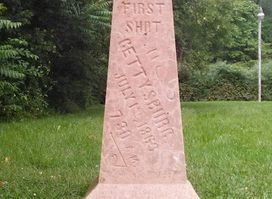 Battle of Gettysburg First Shot Marker