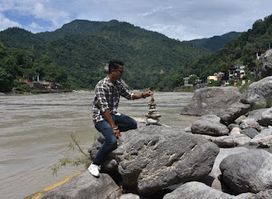 Peaceful place to sit with Ganga
