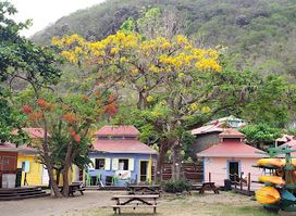 Hummingbird public beach, Soufriere St. Lucia