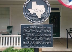 Schultze House - Texas State Historical Marker