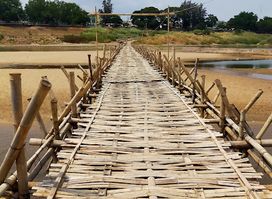 Kaoh Pan Island Bamboo Bridge