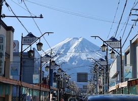 富士山x街道拍攝景點（日川時計店）