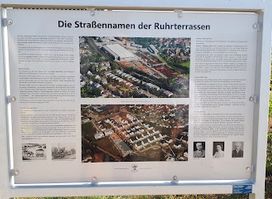 Gedenktafel "Straßennamen der Ruhrterrassen"