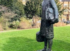 Sculpture of Anne Frank