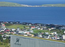 Old Faroese parliament buildings. Tinganes.