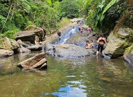 Natural water slide