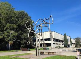 A monument to semiotician Yuri Lotman (1922-1993)
