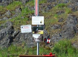 Altes Vorsignal der ehemaligen Bahnstrecke Altenhundem-Schmallenberg