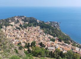 Hilltop View of Taormina
