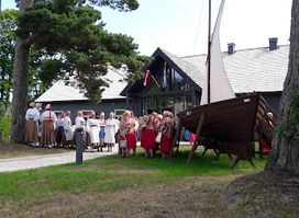 Lībiešu saieta nams. Livonian community house