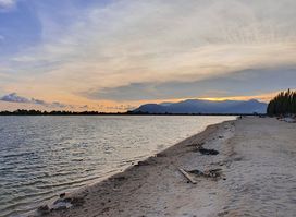 Kampot River beach