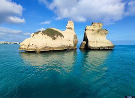 Vista terra escursioni in barca San Foca Salento