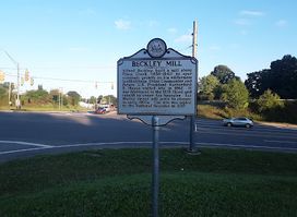 Beckley Mill Historic Marker