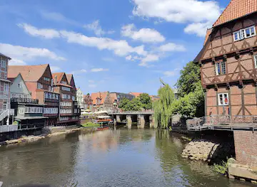 Old crane in the Lüneburg harbor