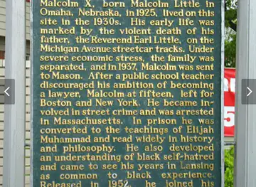 Malcolm X Homesite Historical Marker