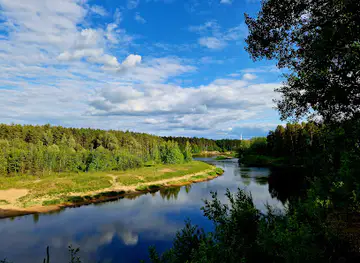 Gauja River Steep banks