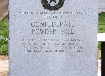 texas/north-texas/landmark/site-of-a-confederate-powder-mill-texas-centennial-marker
