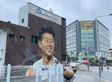 Son Heung-min's mural