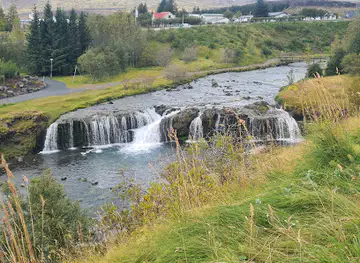Reykjafoss Waterfall