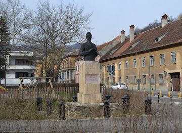 romania/brasov/tractorul/landmark/bust-of-ciprian-porumbescu
