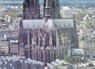 germany/cologne/deutz/landmark/deutz-twins-brunnenskulptur