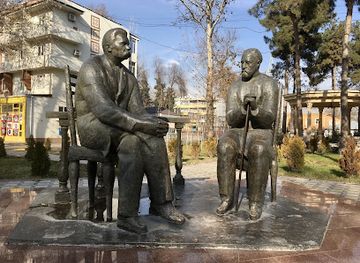 tajikistan/yagnob-valley/landmark/monument-to-sadriddin-aini-and-maxim-gorky