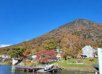 Lake Chūzenji Cruising Ship.Ship station Chūzenji.