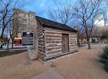Log Cabin Pioneers - Texas State Historical Marker
