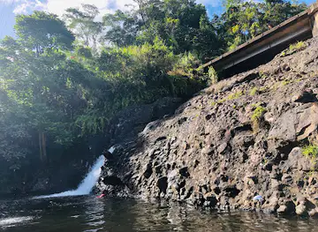 Waterfall rest stop