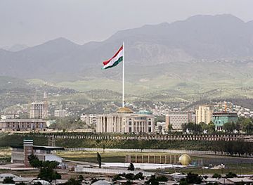 tajikistan/yagnob-valley/landmark/flagpole