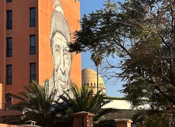 morocco/marrakech/hivernage/landmark/mural-by-hendrik-beikirch-tracing-morocco