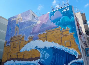 greece/crete/chania/landmark/painted-wall-of-minoan-theme