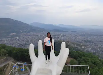 Hand statue