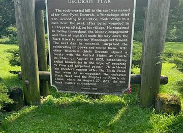 Wisconsin State Historical Marker 81: Decorah Peak