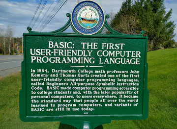 BASIC Programming Language Historical Marker.