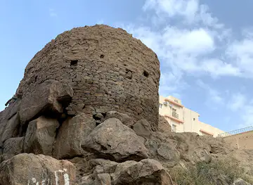 The historical wall of the old Taif