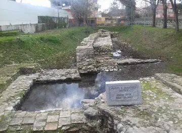 The wall ruins of the ancient city of Aulon ( VLORË)